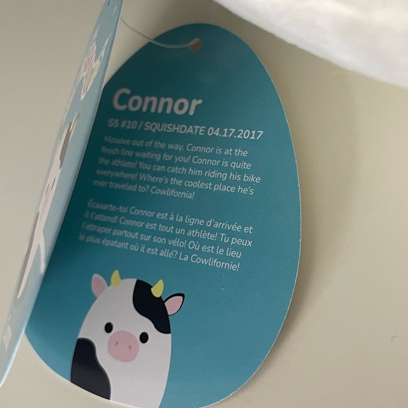 NWT Squishmallow | Connor the cow - Picture 3 of 3